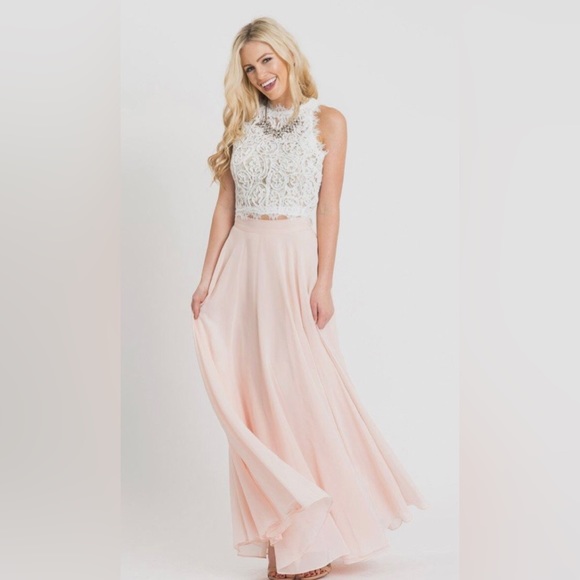 Lucy Paris Dresses & Skirts - Lucy Paris Floor Length Maxi Skirt in Light Pink
